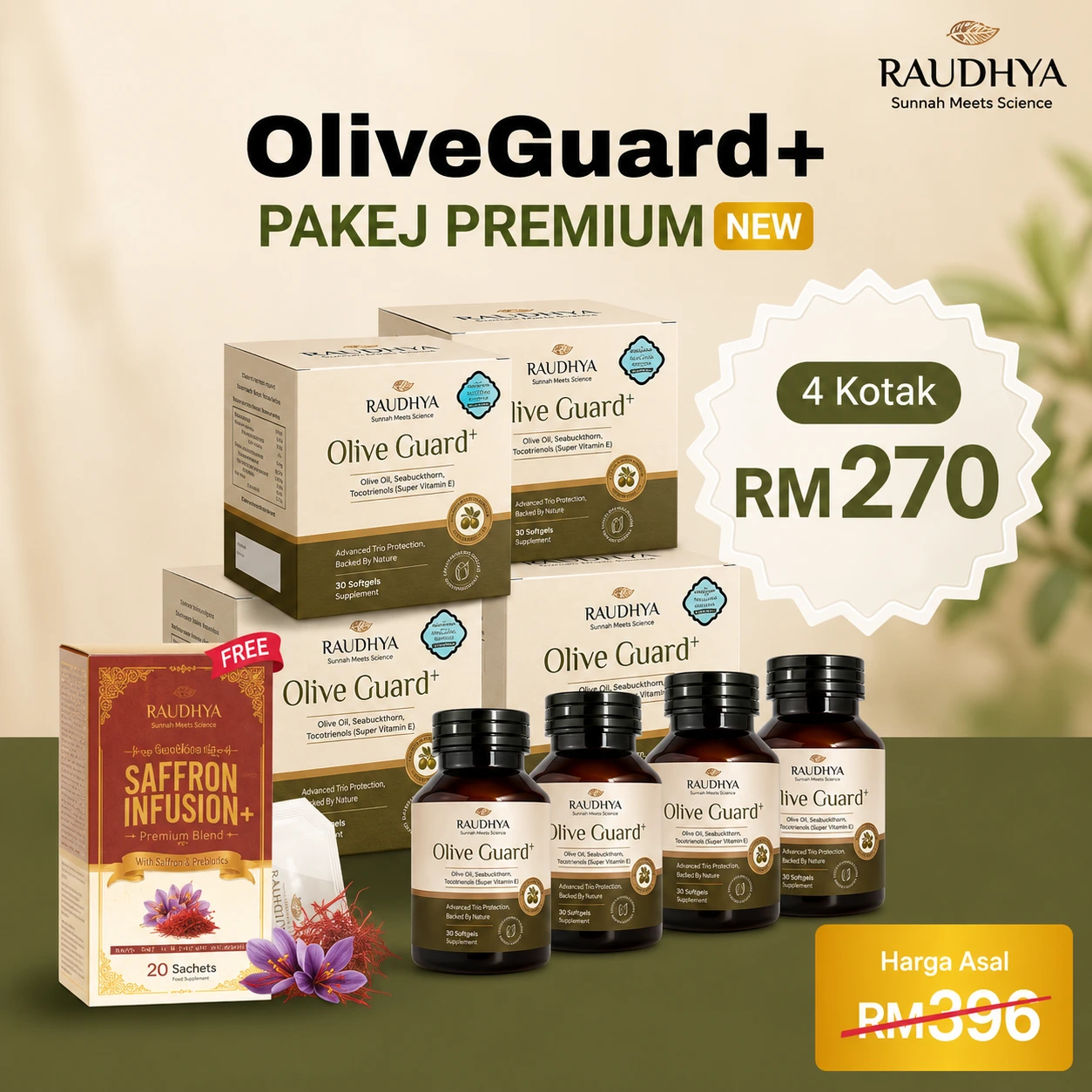 Olive Guard Pakej Premium rm270