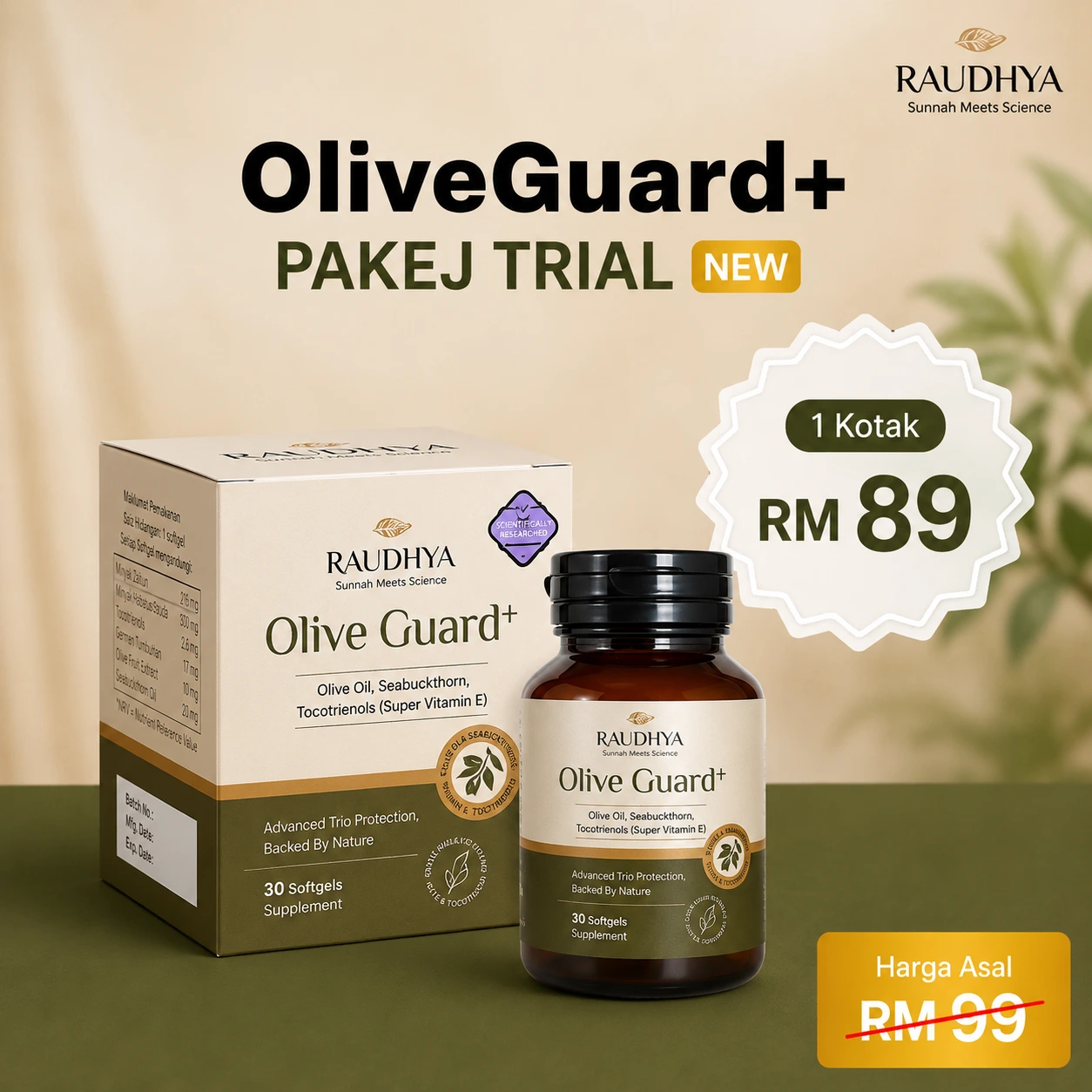 Olive Guard Pakej Trial rm89
